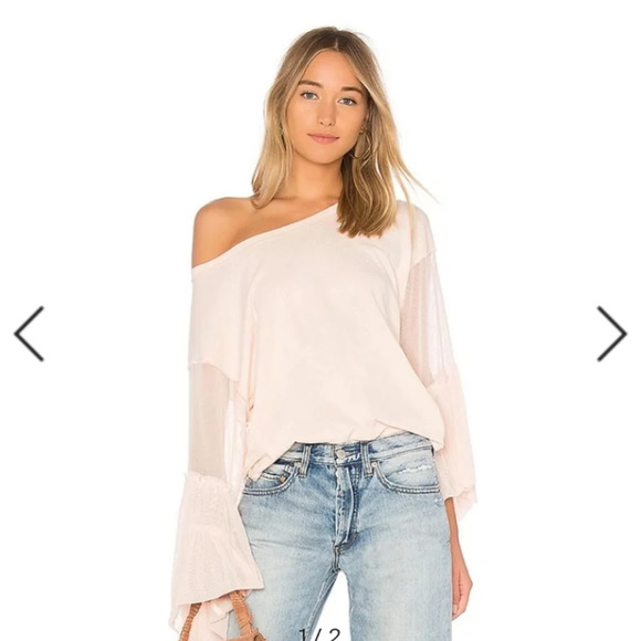 Free People Tops - Free People Women's Still Got It Tee in Pink Flowy Girly Cottagecore Top Medium